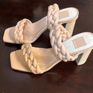 Dolce Vita Cream Braided Heels